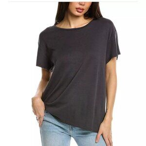 SR vs. Sandrine Rose Free People  Ladies Charbon Cotton Tee Shirt -NWOT